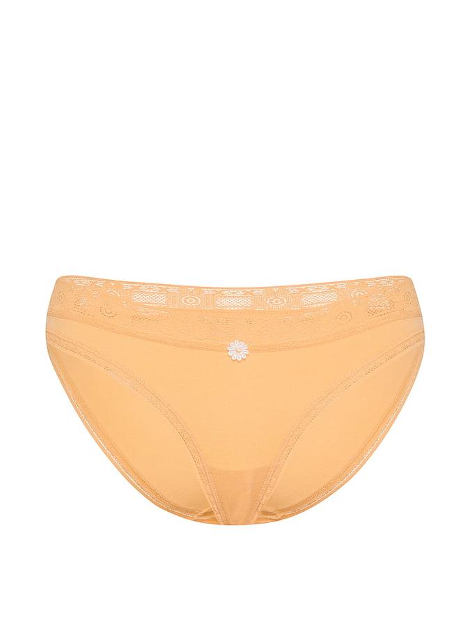 Cotton Lace-Trim Bikini Panty image number 2