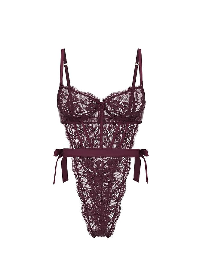 Wicked Unlined Lace Teddy image number 2