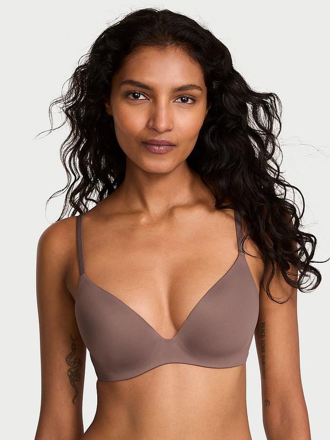 FlexFactor Lightly Lined Plunge Demi Bra image number 0
