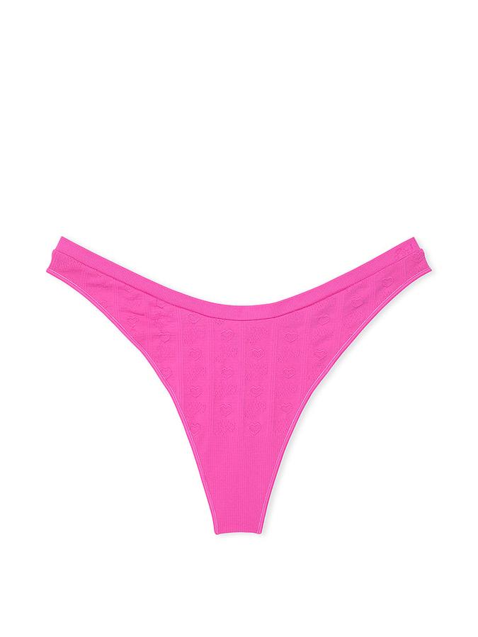 Seamless High-Leg Thong Panty image number 1