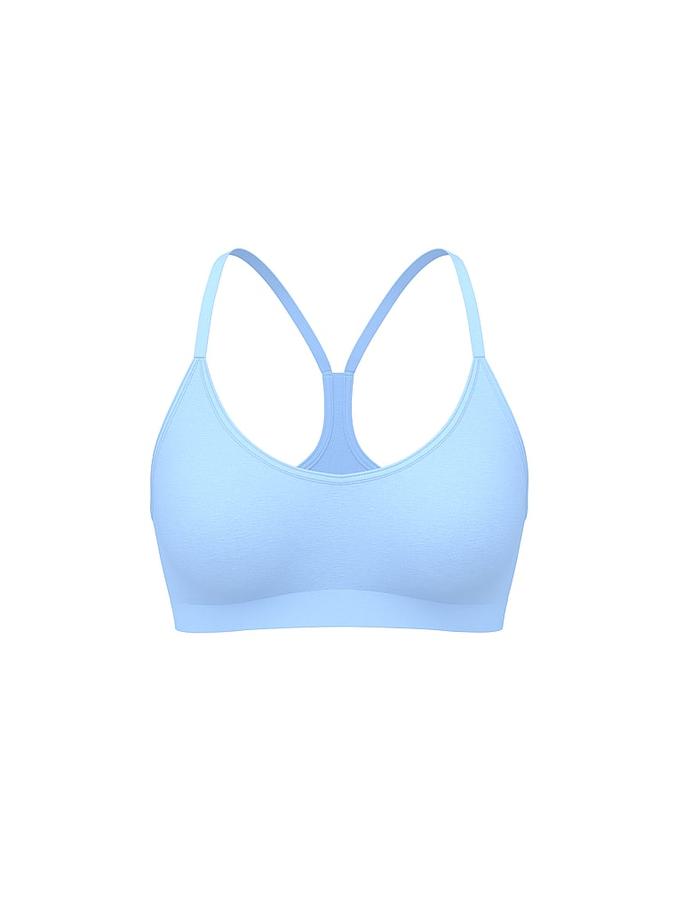 All-Day Cotton&trade; Low-Scoop Racerback Bra image number 2