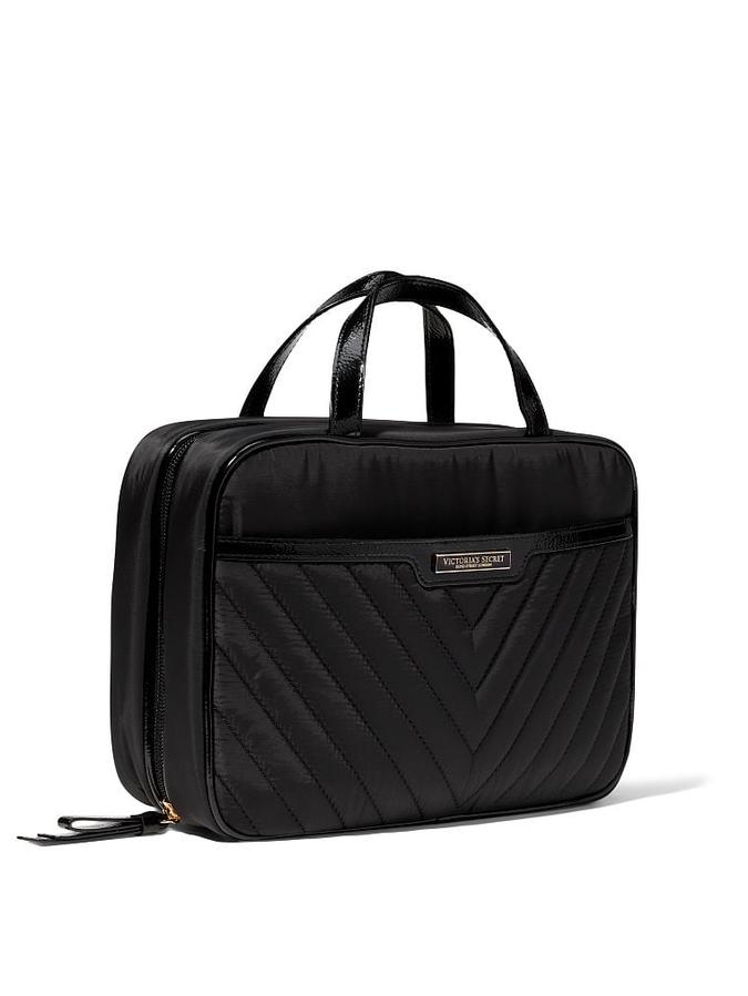The Victoria Jetsetter Hanging Cosmetic Case Black image number 1