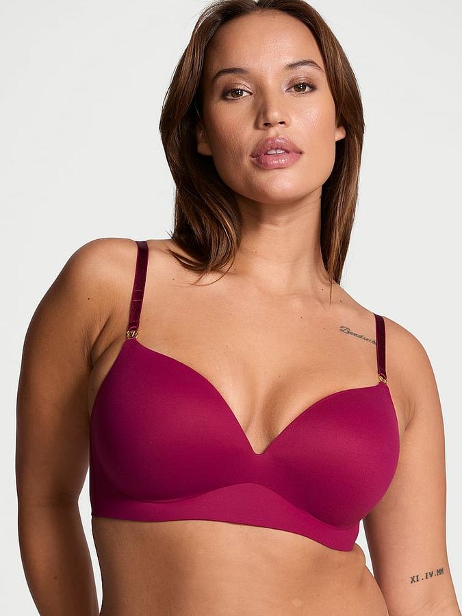 Smooth Wireless Push-Up Plunge Bra image number 0
