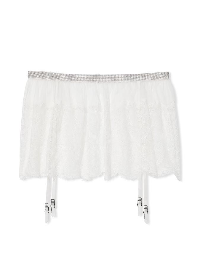 Shine Lace Skirt with Garters image number 2