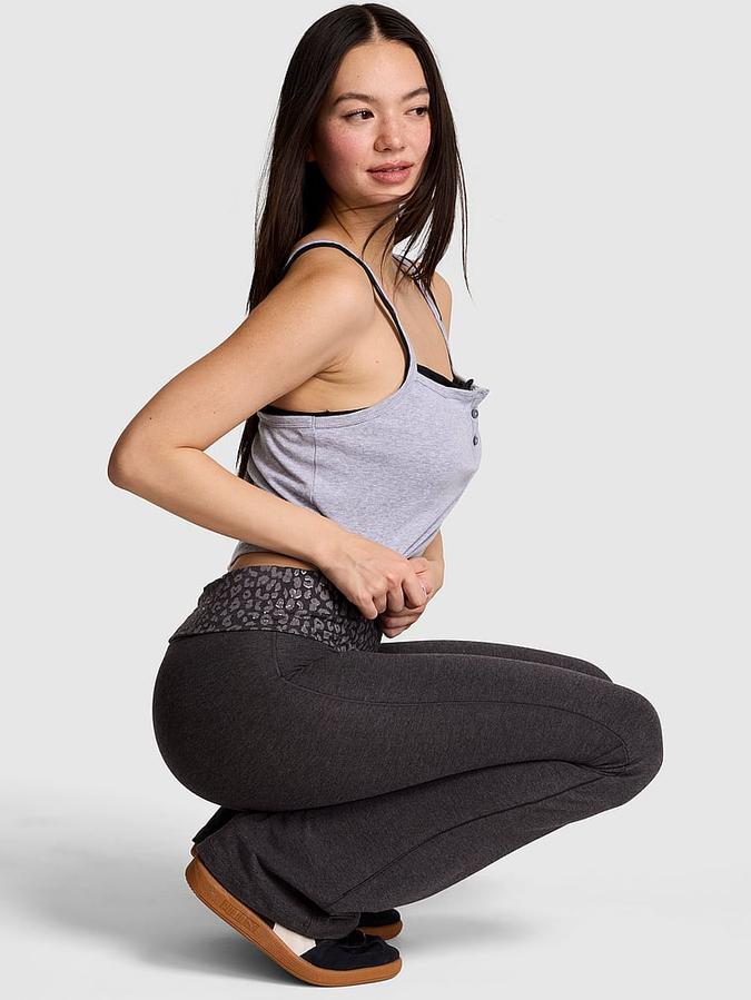 All-Day Cotton&trade; Foldover Flare Leggings