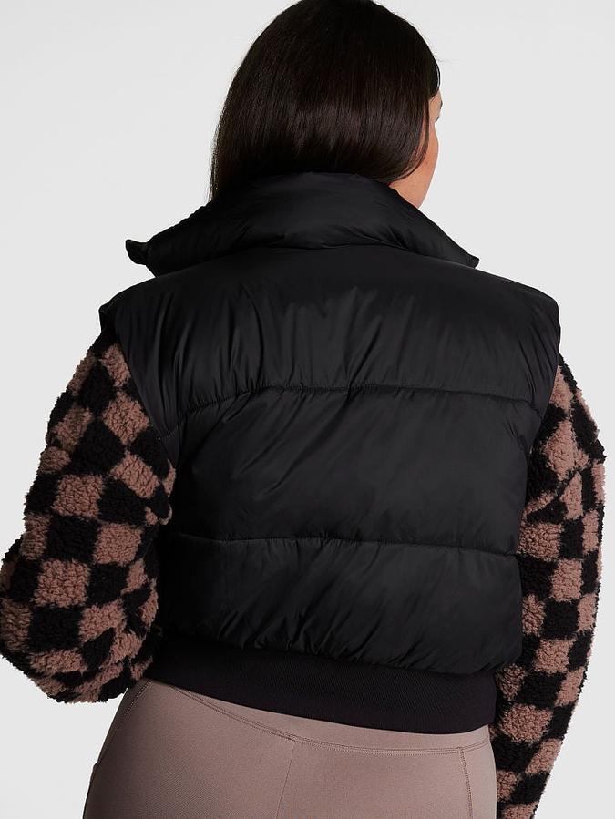 Crop Puffer Vest image number 1