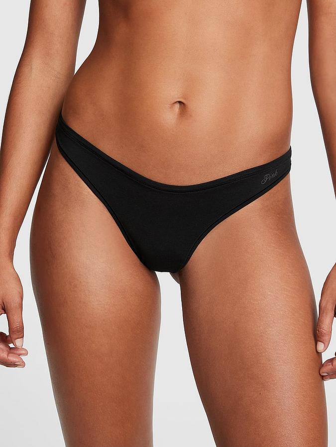 Cotton Thong Panty image number 0