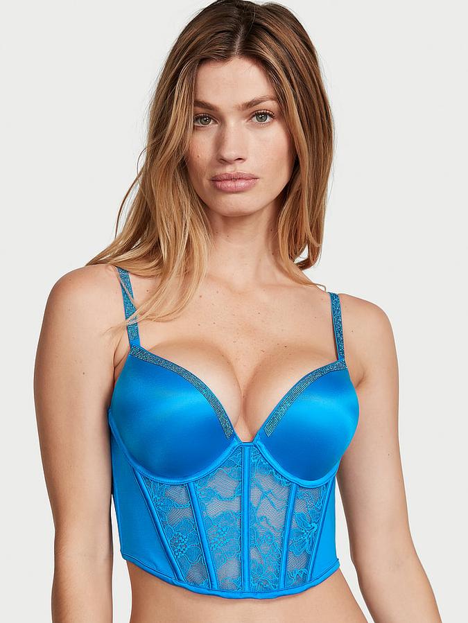 Bombshell Shine Strap Push-Up Corset Top image number 0