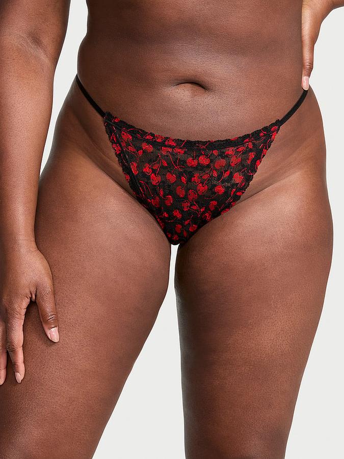 Lace String Thong Panty image number 0