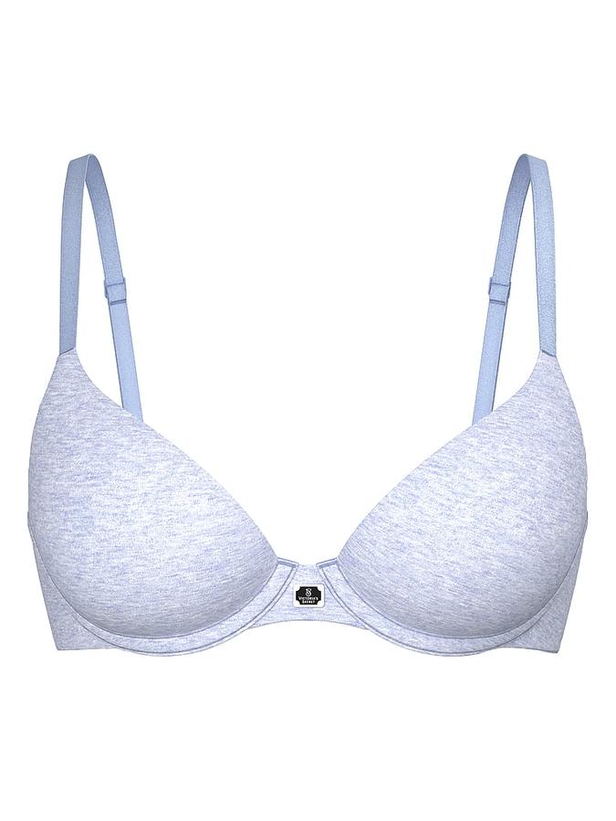 Cotton Logo Hardware Lightly Lined Demi Bra image number 2