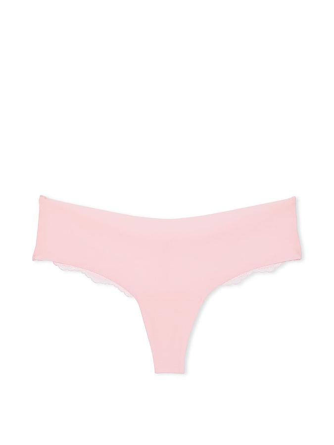 No-Show Lace-Back Thong Panty image number 1