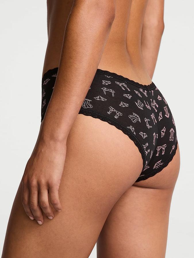 Cotton Lace-Waist Cheeky Panty image number 1