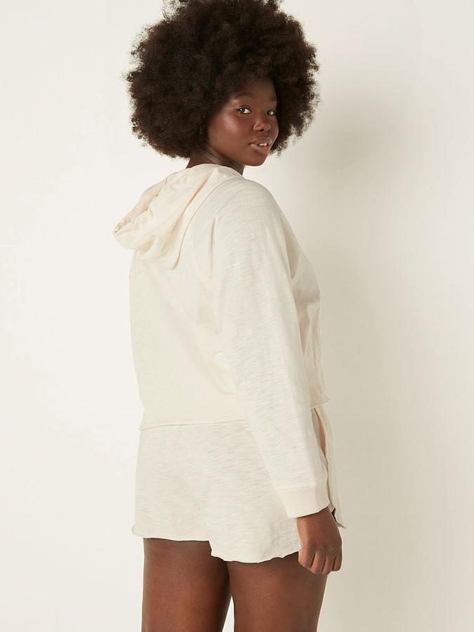 Summer Lounge Cotton Zip-Up Hoodie image number 1