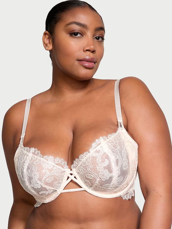 Wicked Unlined Boho Floral Embroidery Balconette Bra image number 0