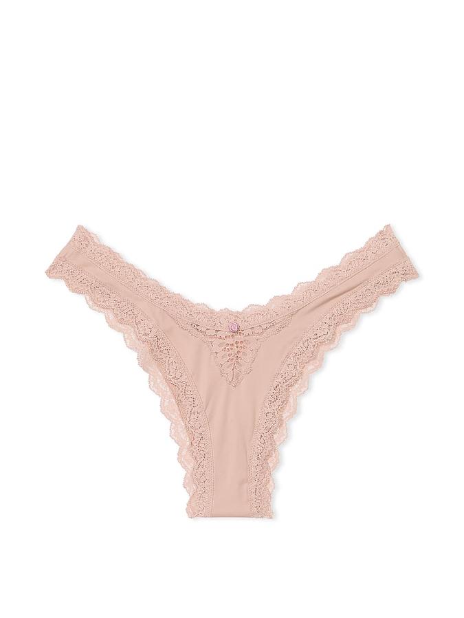 Lace-Trim Brazilian Panty image number 0