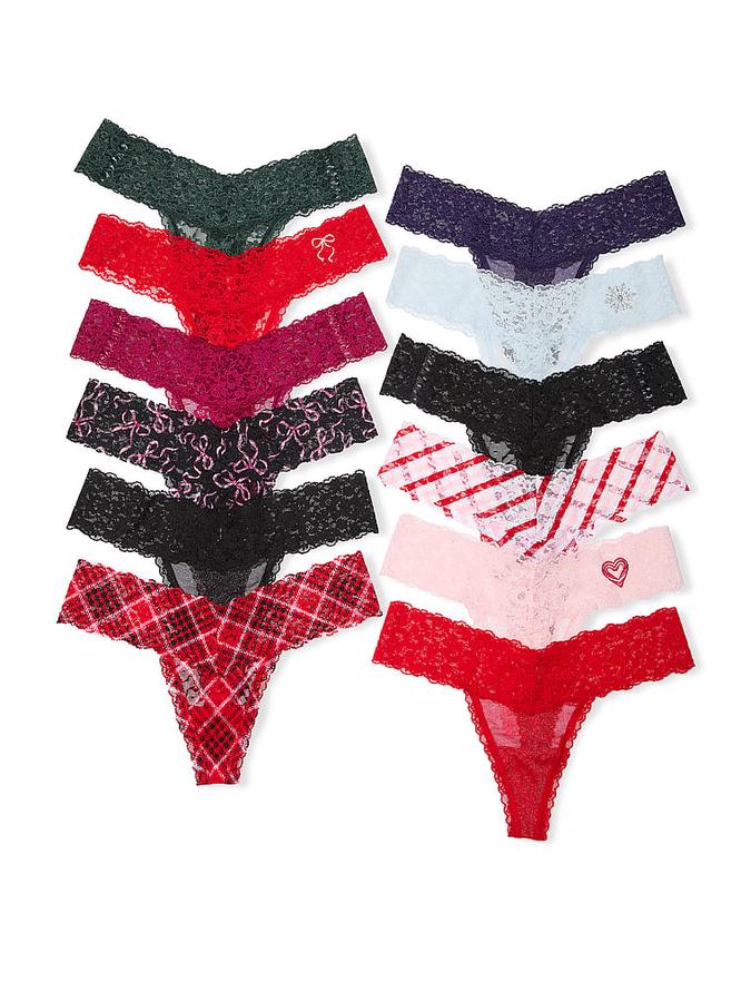12-Pack Thong Panties Holiday Advent Calendar image number 4