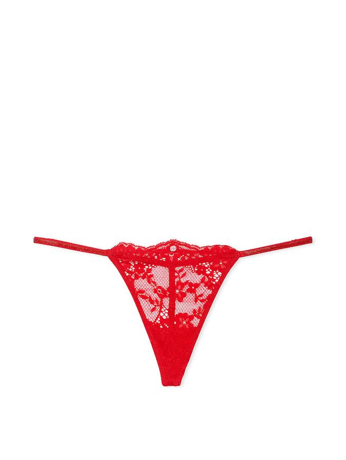 Twinkle Strap Lace V-String Panty image number 1