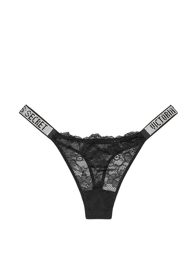 Bombshell Shine Strap Lace Thong Panty image number 2