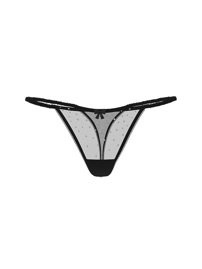 Crystal Shimmer String Thong Panty