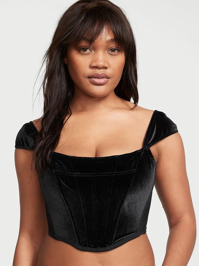 Velvet Corset Top image number 0