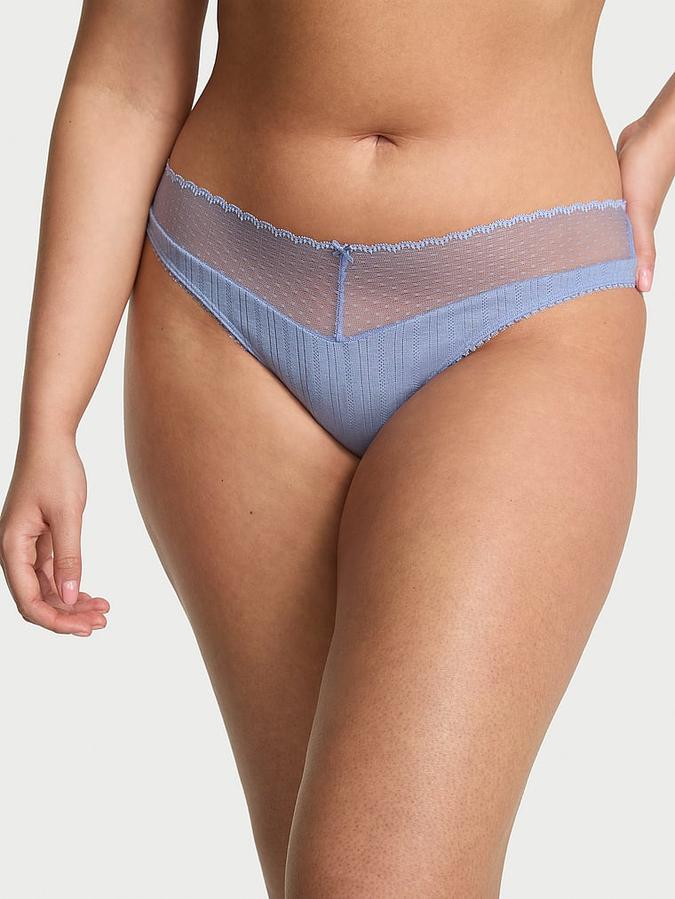 Stretch Pointelle Bikini Panty image number 0
