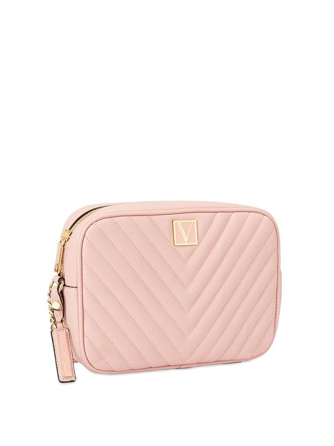 The Victoria Top Zip Crossbody Orchid Blush image number 1