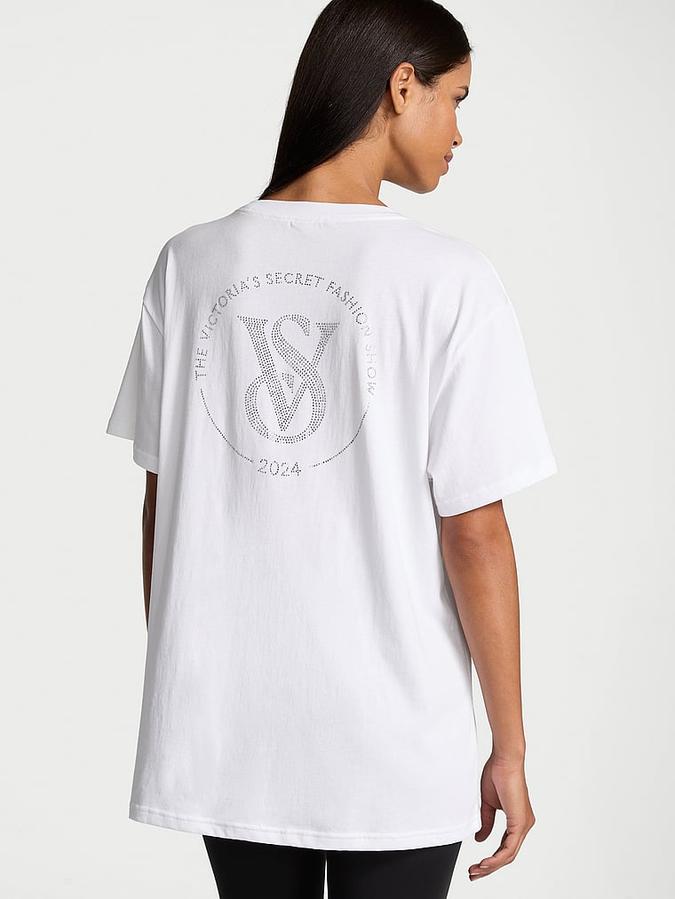 Victoria's Secret Fashion Show '24 Oversized Cotton Tee image number 1