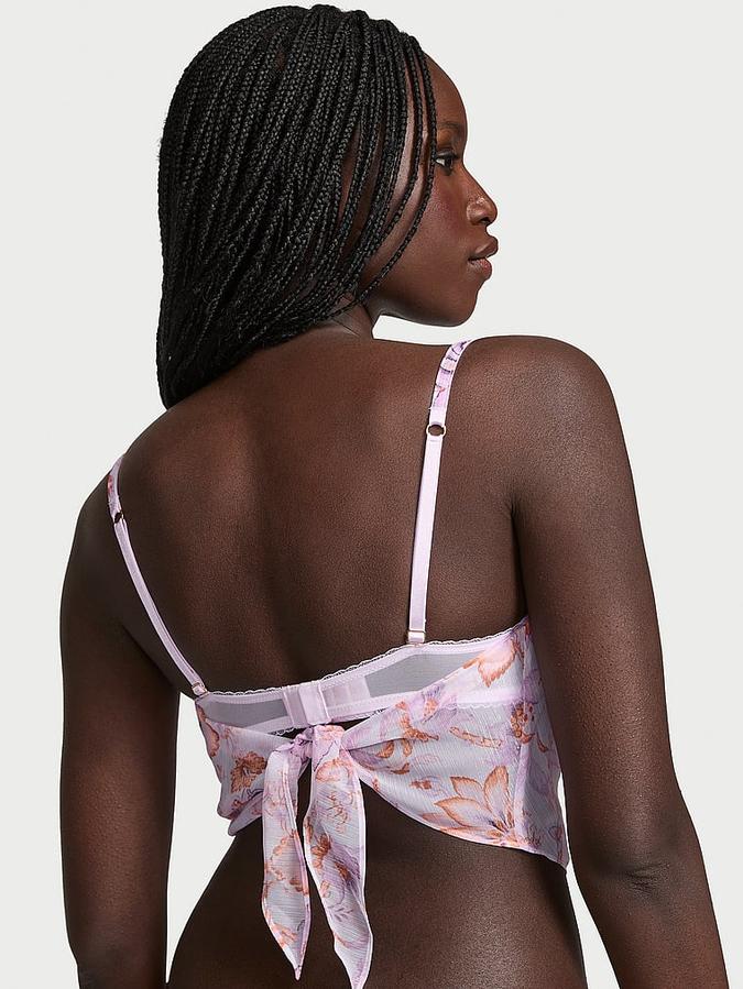 Vintage Blossom Chiffon Handkerchief Bra Top