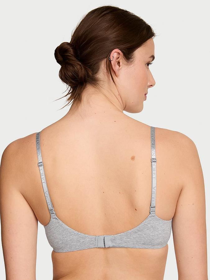 Cotton Logo Hardware Perfect Shape Push-Up Bra image number 1