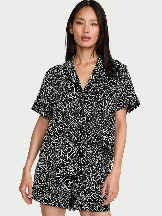 Signature Satin Short Pajama Set