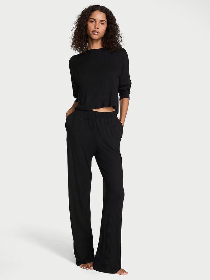 Modal Wide-Rib Long Lounge Set