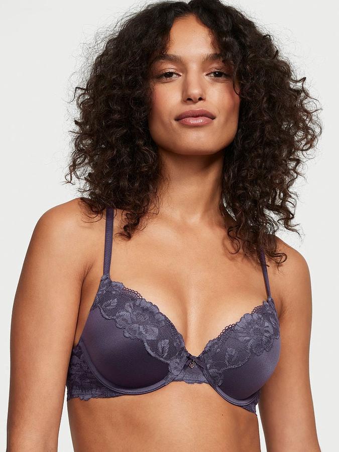 Perfect Shape Push-Up Lace-Trim Bra image number 0