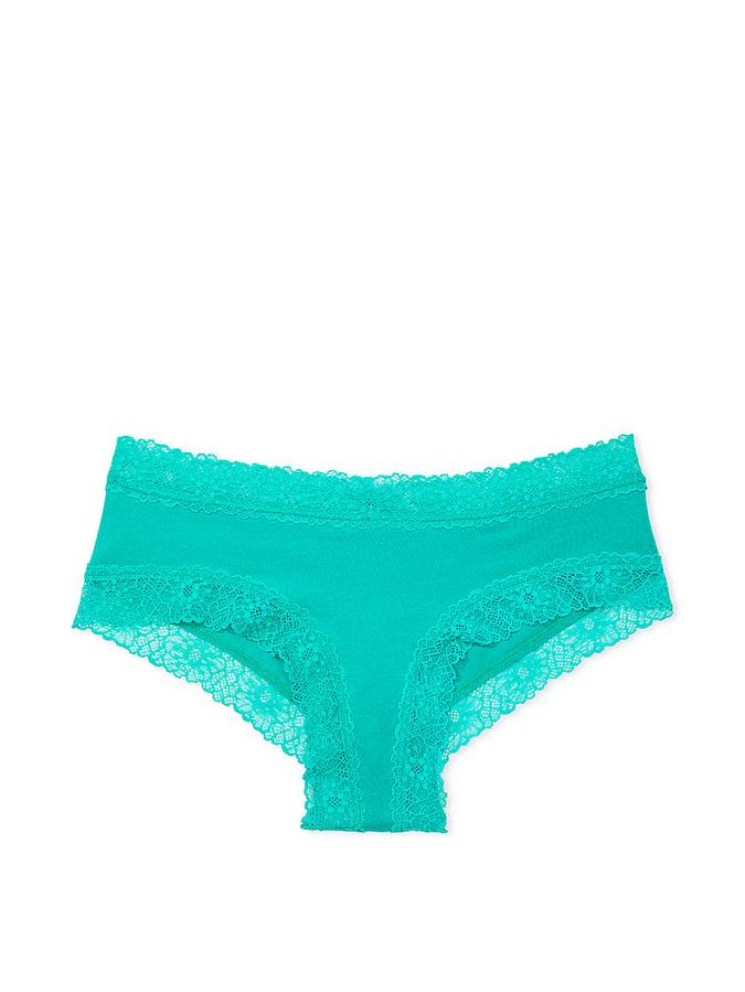 Lace-Waist Cotton Cheeky Panty image number 2