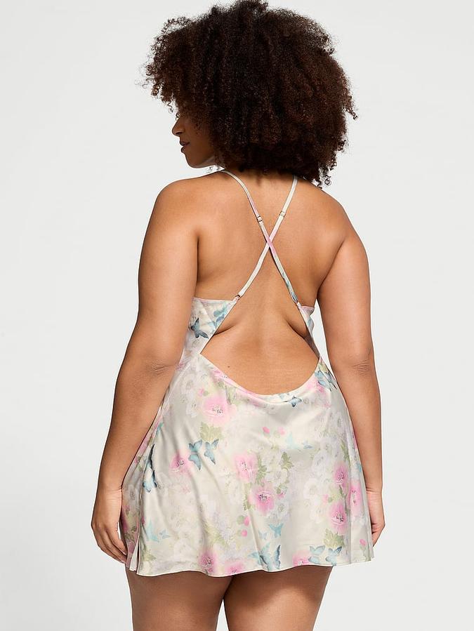 Satin Open-Back Slip image number 1