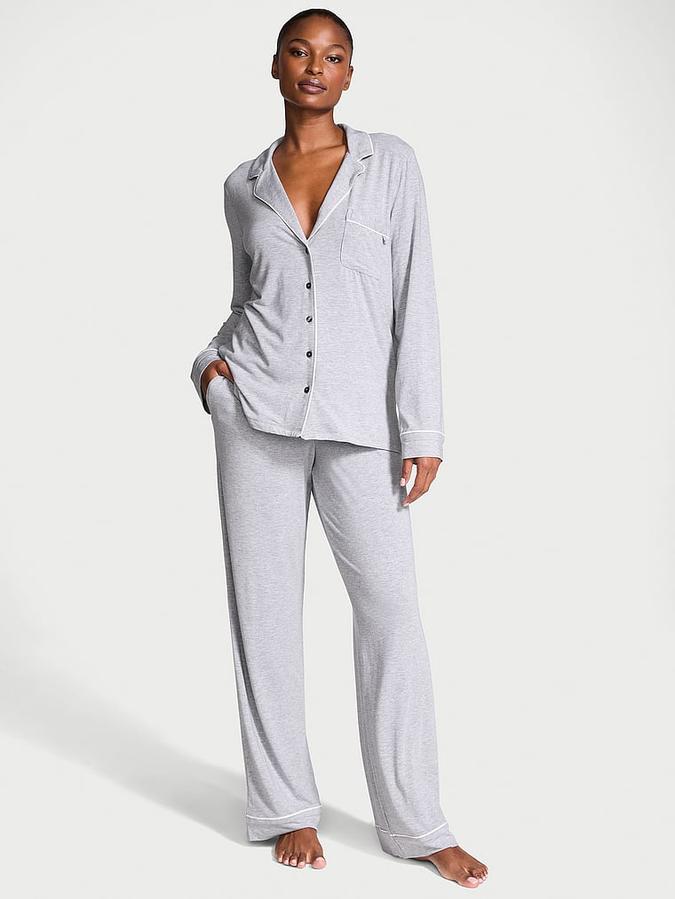 Modal Soft Long Pajama Set image number 0
