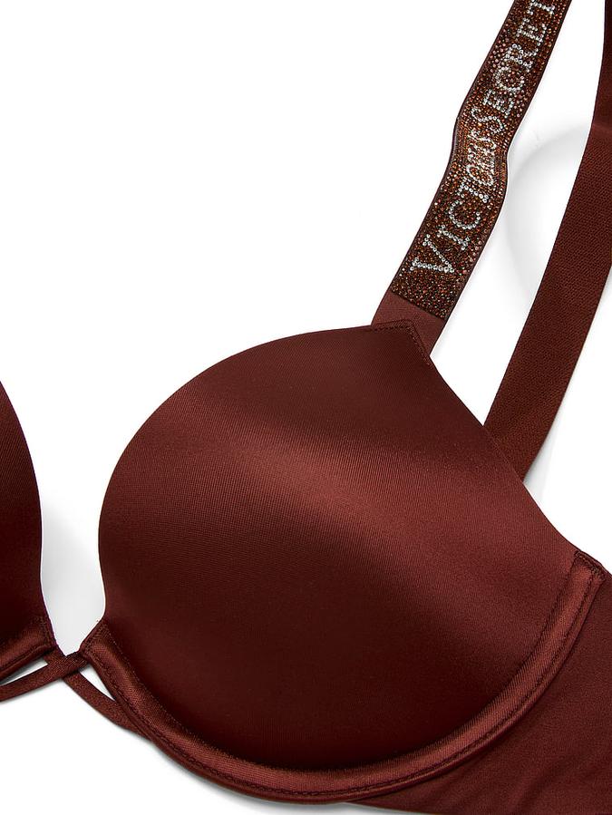 Logo Shine Strap Push-Up Bra image number 4