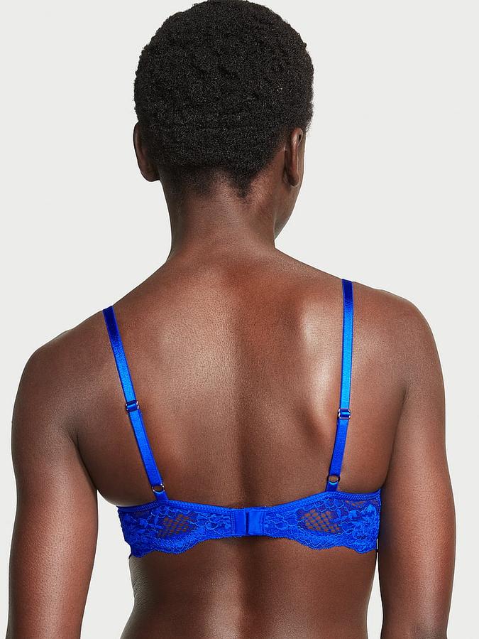 Strappy Fishnet Lace Push-Up Bra image number 1