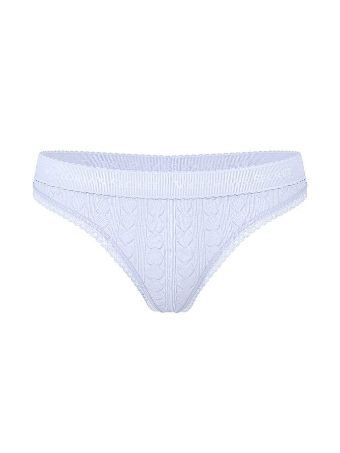 Logo Heart Pointelle Thong Panty image number 2