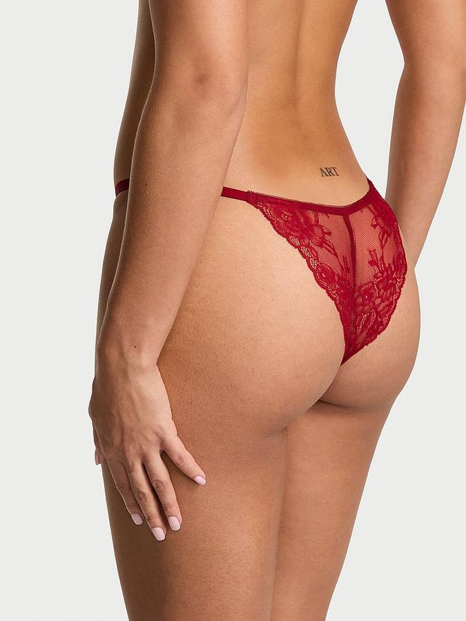 Rose Lace Adjustable Brazilian Panty
