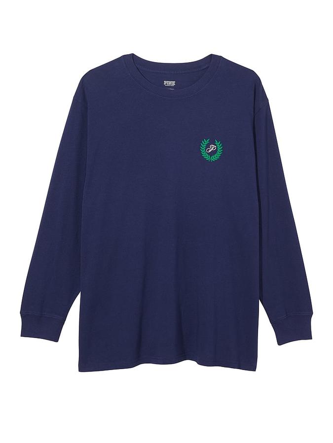 Oversized Long-Sleeve Campus Tee image number 2