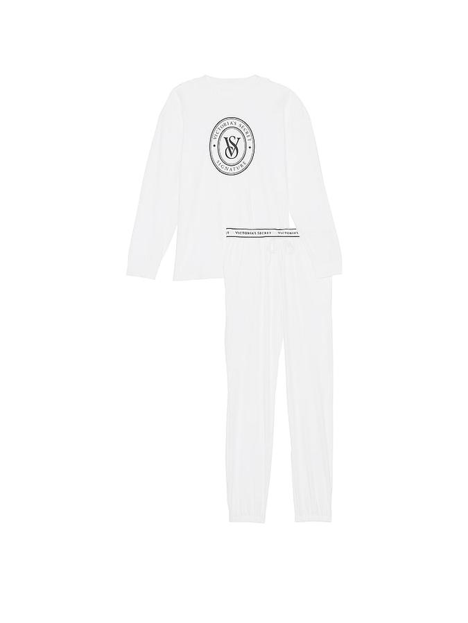 100% Cotton Long Pajama Set image number 2