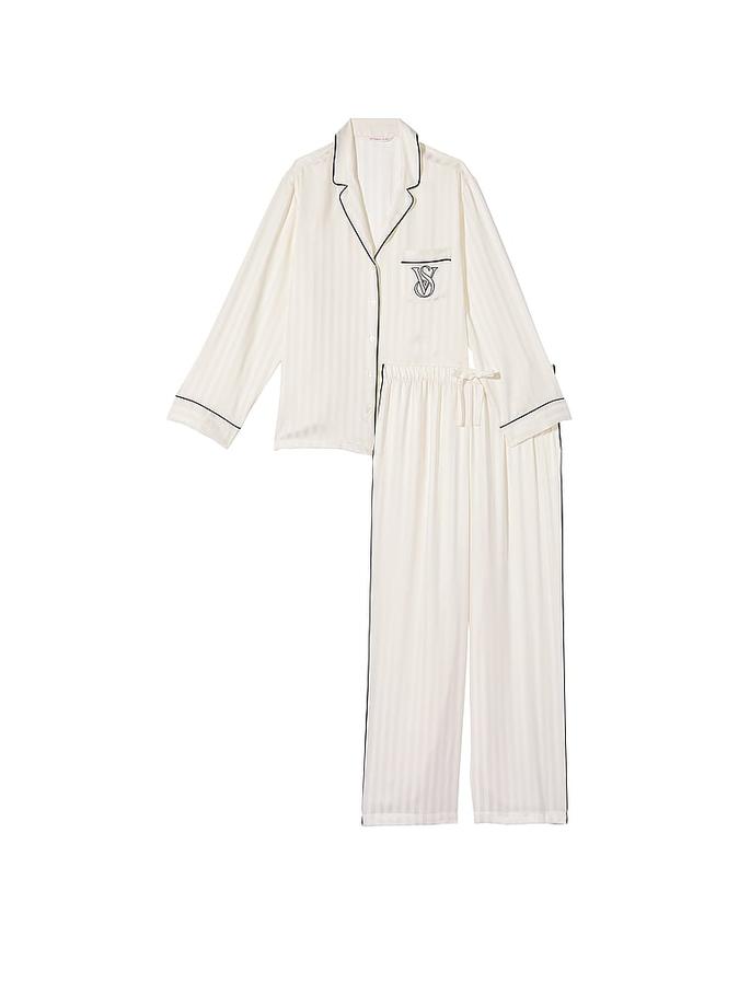 Satin Long Pajama Set image number 2