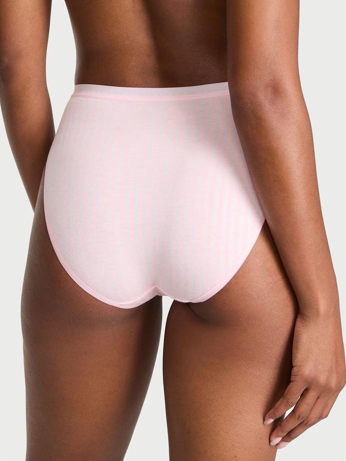 Stretch Cotton High-Leg Brief Panty image number 1