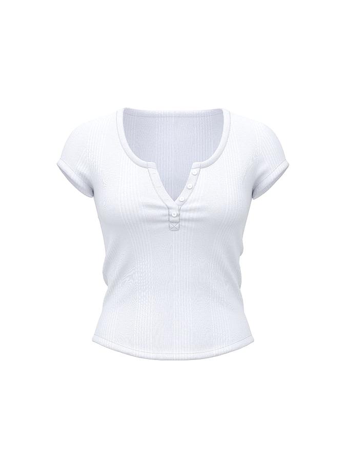 Multi Rib Henley Tee image number 2