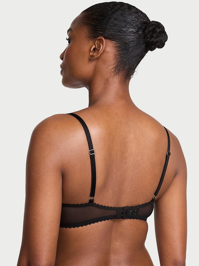 Electric Orchid Embroidery Push-Up Bra image number 1