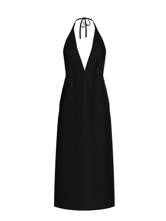 Beachwear Crochet Metallic Plunge Dress image number 2