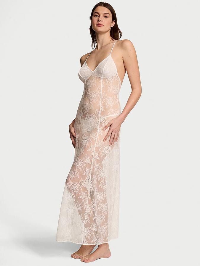 Rose Lace Long Slip image number 0