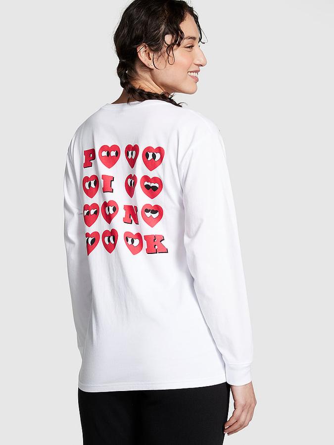 Oversized Long-Sleeve Campus Tee image number 1