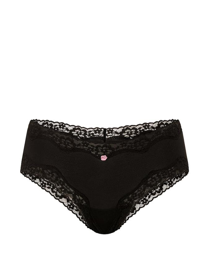 Cotton Lace-Waist Cheeky Panty image number 2