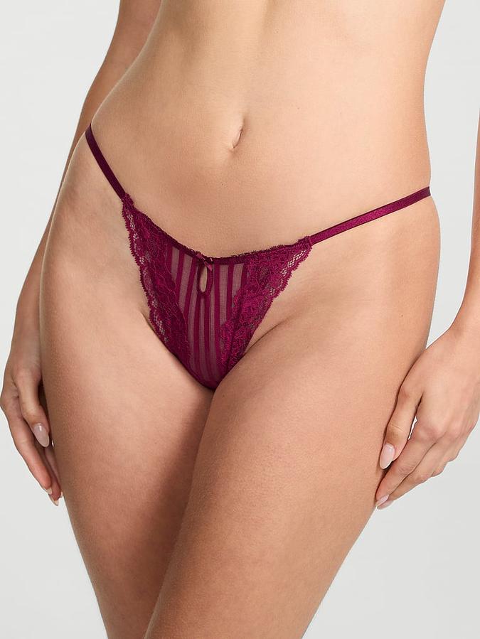 Lacie Sheer Heritage String Thong Panty image number 0